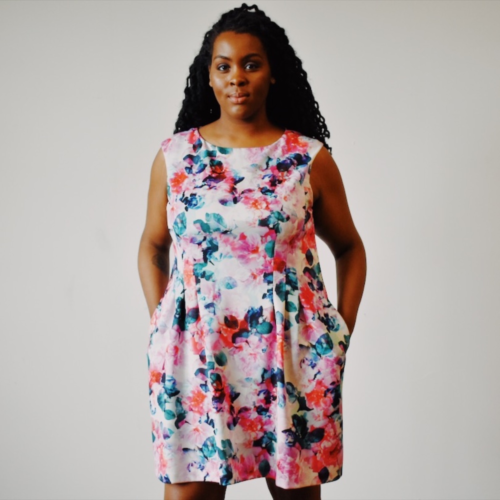Eliza J Plus Size Floral Dress